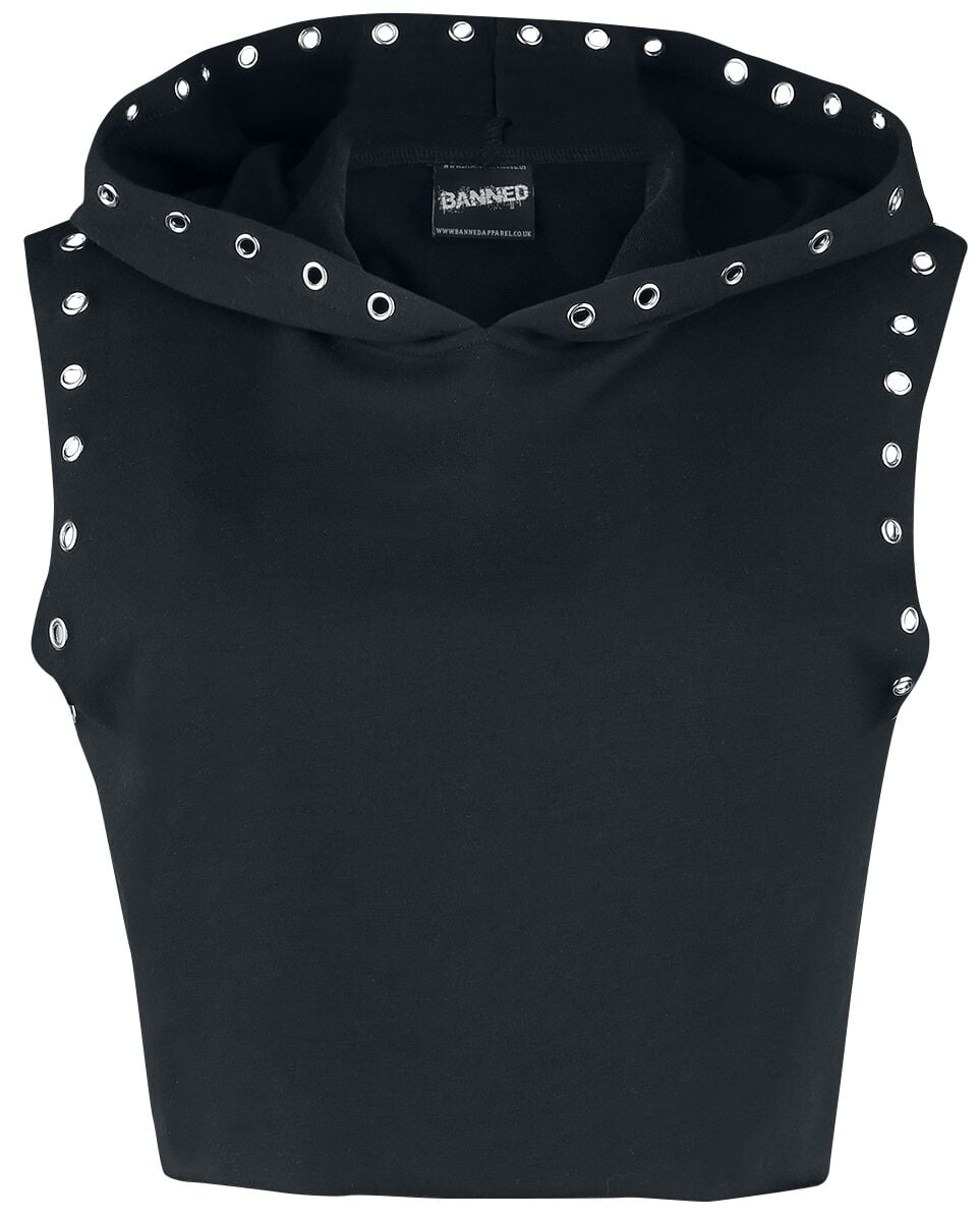 Top Gothic de Banned Alternative - Haut À Capuche B Movie - S à XL - pour Femme - noir - Banned Alternative