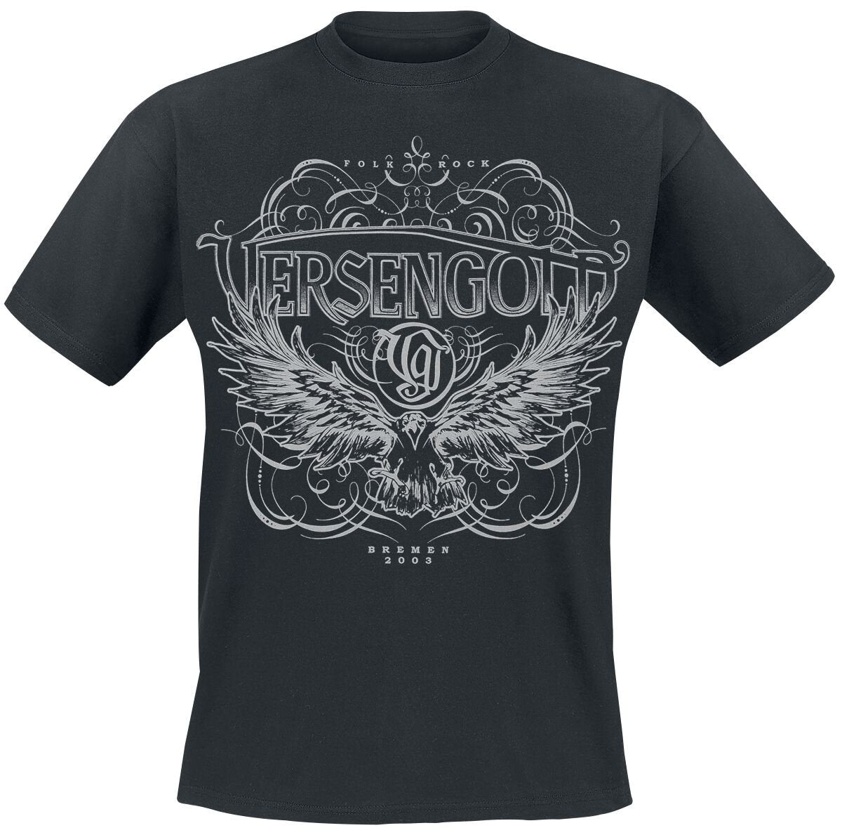 T-Shirt Manches courtes  de Versengold - Rabe - M à XXL - pour Homme - noir - Versengold