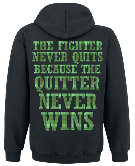 Sweat-shirt à capuche  de Dropkick Murphys - Fighter Plaid - S à XXL - pour Homme - noir - Dropkick Murphys - View 2