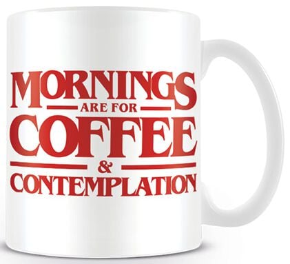 Mug  de Stranger Things - Coffee and Contemplation - pour Indifférent - blanc - Stranger Things