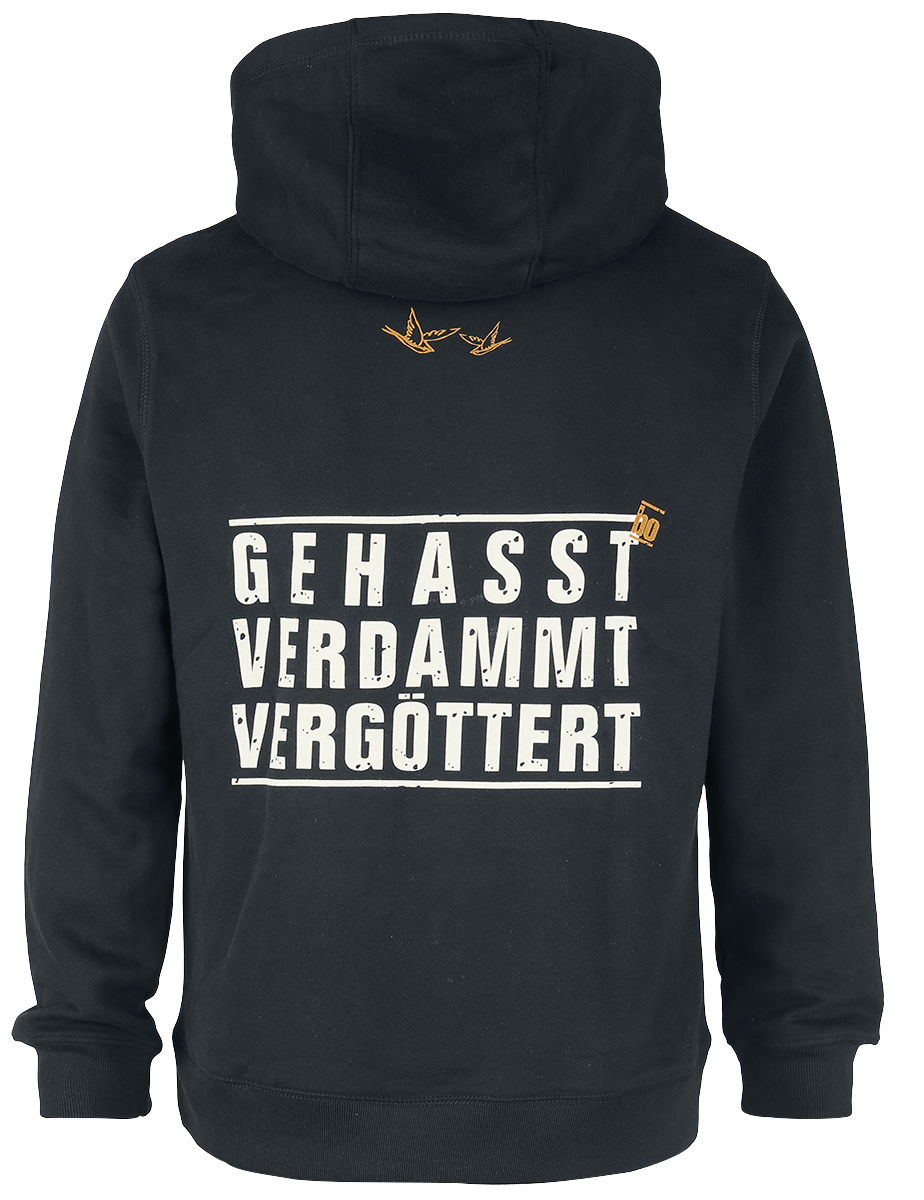 Sweat-shirt à capuche  de Böhse Onkelz - Gehasst, Verdammt, Vergöttert - M à 3XL - pour Homme - noir - Böhse Onkelz - View 2