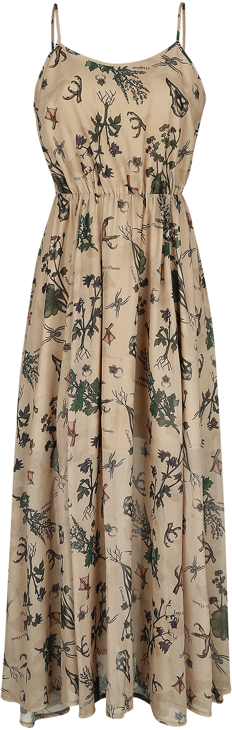 Robe longue Rockabilly de Jawbreaker - Robe D'Été Apothecary Master - S à XXL - pour Femme - beige - Jawbreaker - View 2