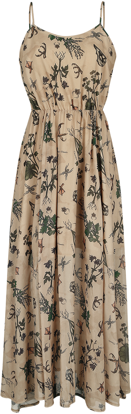 Robe longue Rockabilly de Jawbreaker - Robe D'Été Apothecary Master - S à XXL - pour Femme - beige - Jawbreaker - View 2