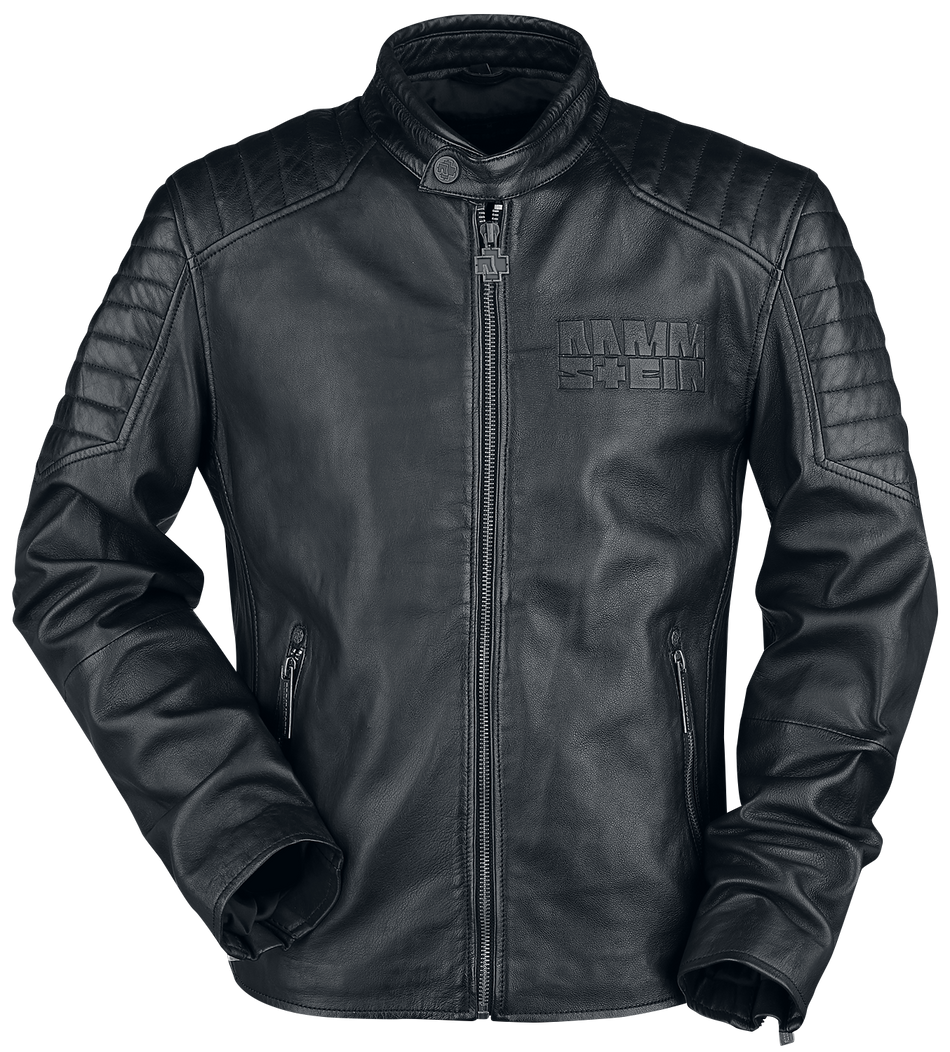 Veste en cuir  de Rammstein - Logo - S à 5XL - pour Homme - noir - Rammstein