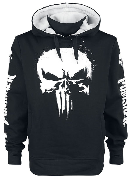 Sweat-shirt à capuche Disney de The Punisher - Skull - M à 5XL - pour Homme - noir - The Punisher