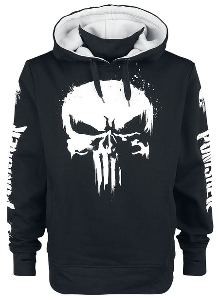 Sweat-shirt à capuche Disney de The Punisher - Skull - M à 5XL - pour Homme - noir - The Punisher