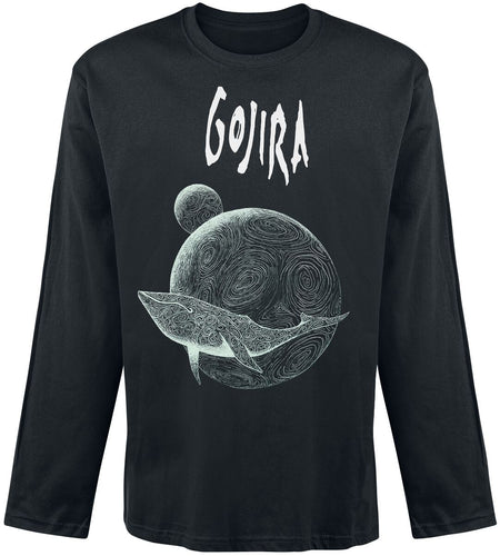 T-shirt manches longues  de Gojira - Flying Whale - S à XL - pour Homme - noir - Gojira