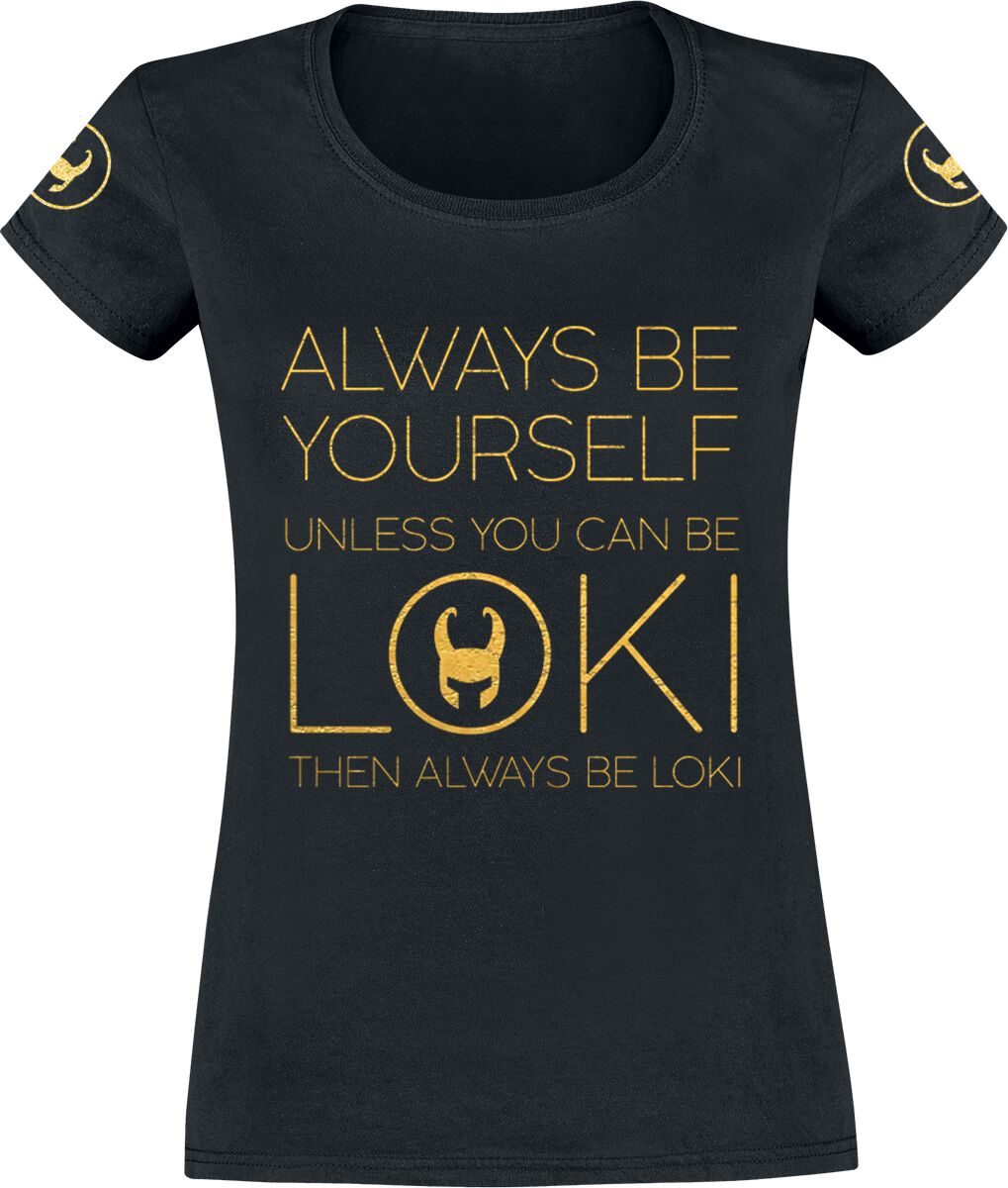 T-Shirt Manches courtes  de Loki - Always Be Yourself - S à XXL - pour Femme - noir - Loki