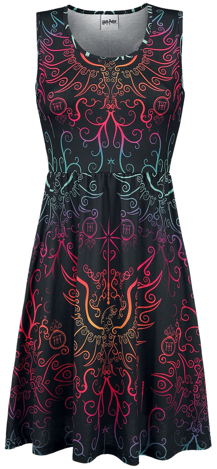 Robe mi-longue  de Harry Potter - Phoenix - S à XXL - pour Femme - multicolore - Harry Potter