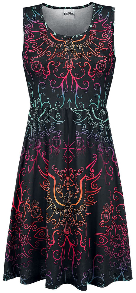 Robe mi-longue  de Harry Potter - Phoenix - S à XXL - pour Femme - multicolore - Harry Potter
