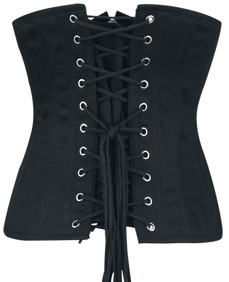 Ceinture Corset Gothic de Burleska - Alternate - S à XXL - pour Femme - noir - Burleska - View 2