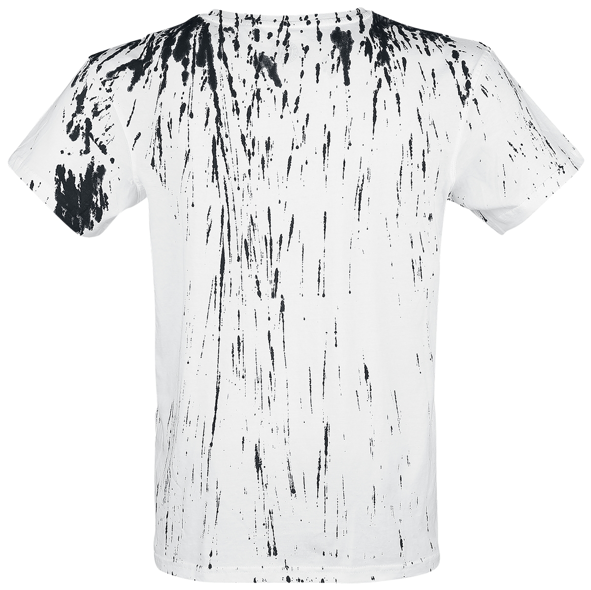T-Shirt Manches courtes  de Outer Vision - Wings Tattoo Splashed Strips - S à L - pour Homme - blanc - Outer Vision - View 2