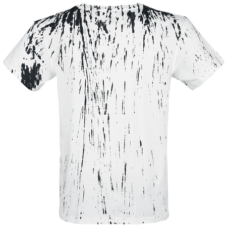 T-Shirt Manches courtes  de Outer Vision - Wings Tattoo Splashed Strips - S à L - pour Homme - blanc - Outer Vision - View 2