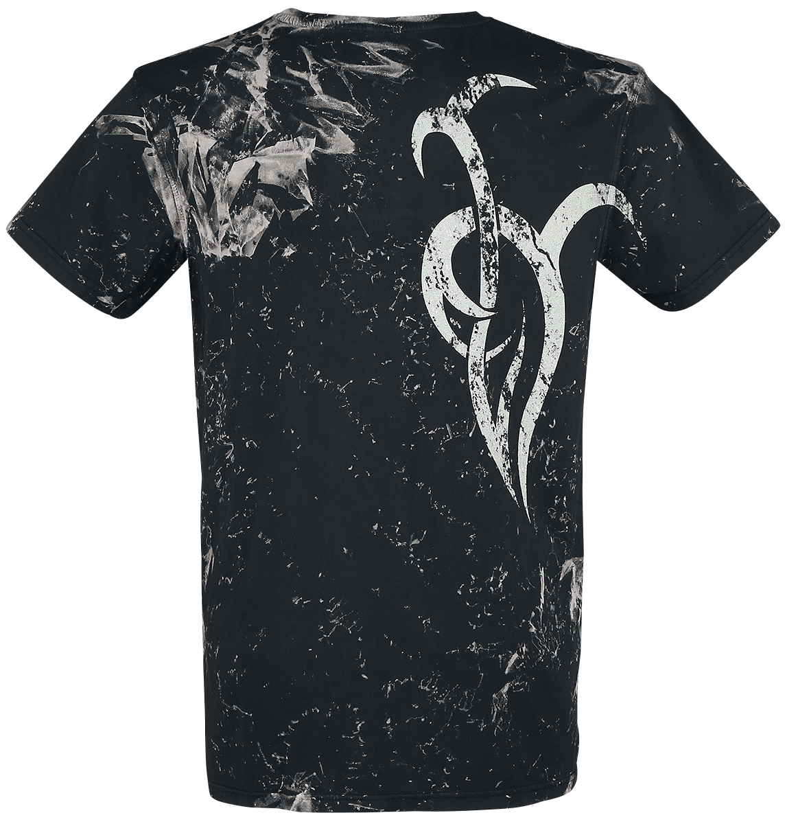 T-Shirt Manches courtes Gothic de Outer Vision - Marble Tattoo - S à 4XL - pour Homme - noir/blanc - Outer Vision - View 2
