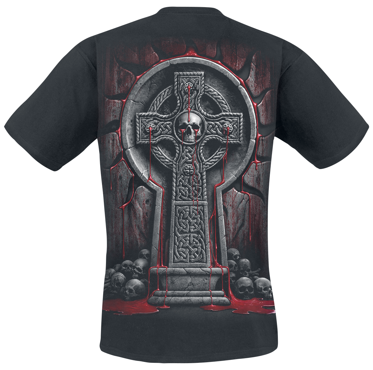 T-Shirt Manches courtes Gothic de Spiral - Bleeding Souls - S à XXL - pour Homme - noir - Spiral - View 2