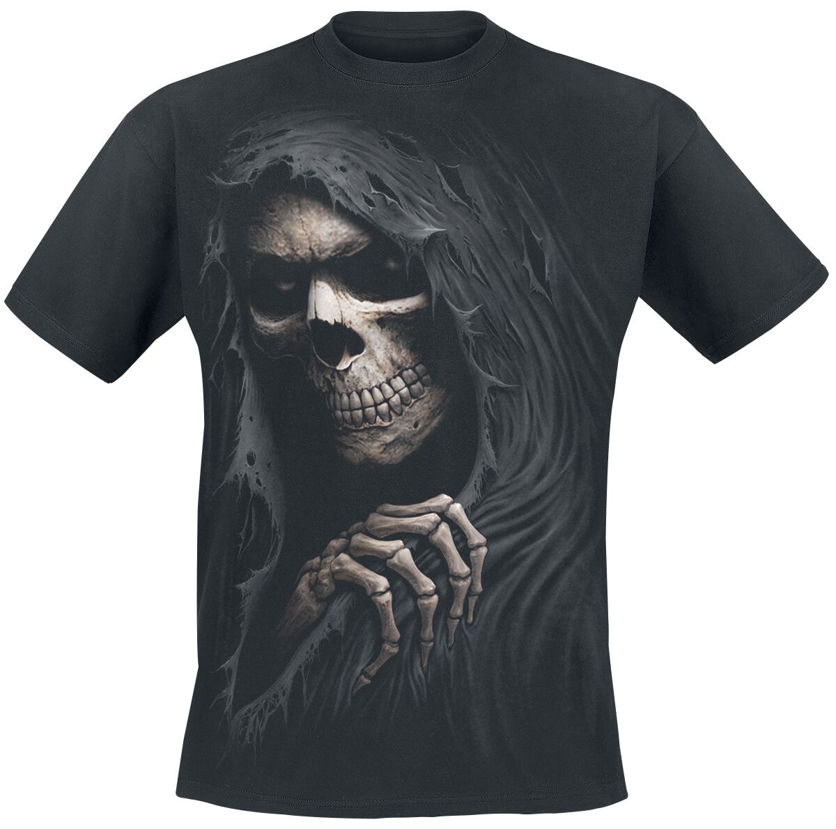 T-Shirt Manches courtes Gothic de Spiral - Sinistre Faucheuse - S à L - pour Homme - noir - Spiral