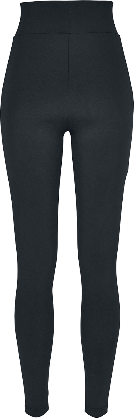 Legging  de Urban Classics - Legging taille haute - XS à 4XL - pour Femme - noir - Urban Classics - View 2