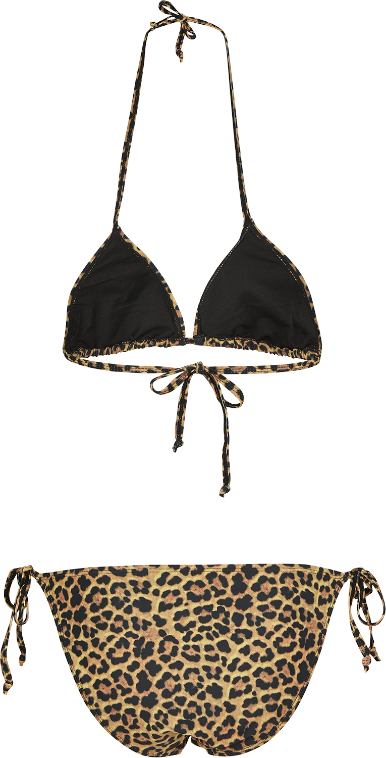 Bikini  de Urban Classics - Bikini léopard - S à XL - pour Femme - marron/noir - Urban Classics - View 2
