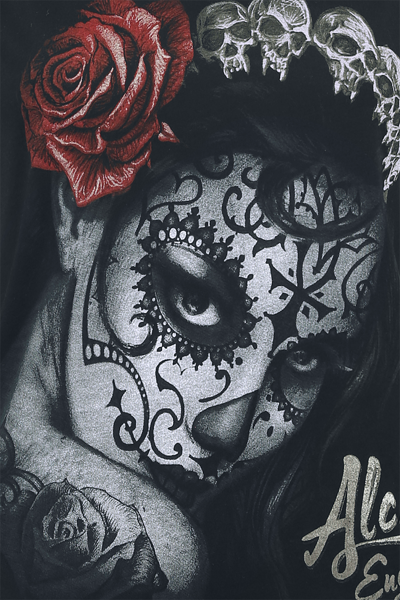T-Shirt Manches courtes  de Alchemy England - Widow's Weed - M à XL - pour Femme - noir - Alchemy England - View 2
