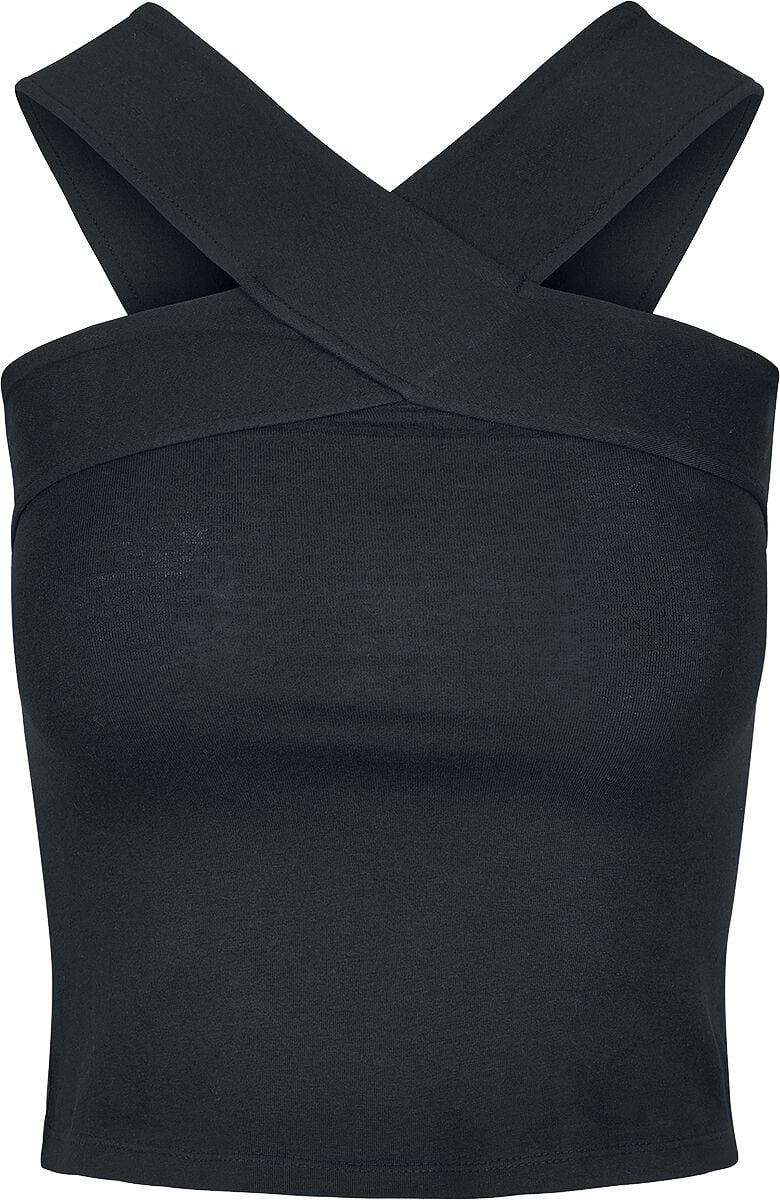 Top  de Urban Classics - Haut Femme Croisé - XS à 5XL - pour Femme - noir - Urban Classics