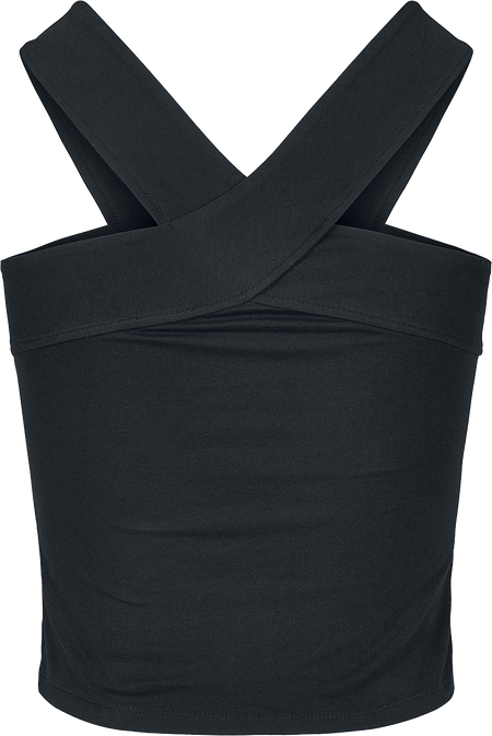 Top  de Urban Classics - Haut Femme Croisé - XS à 5XL - pour Femme - noir - Urban Classics - View 2