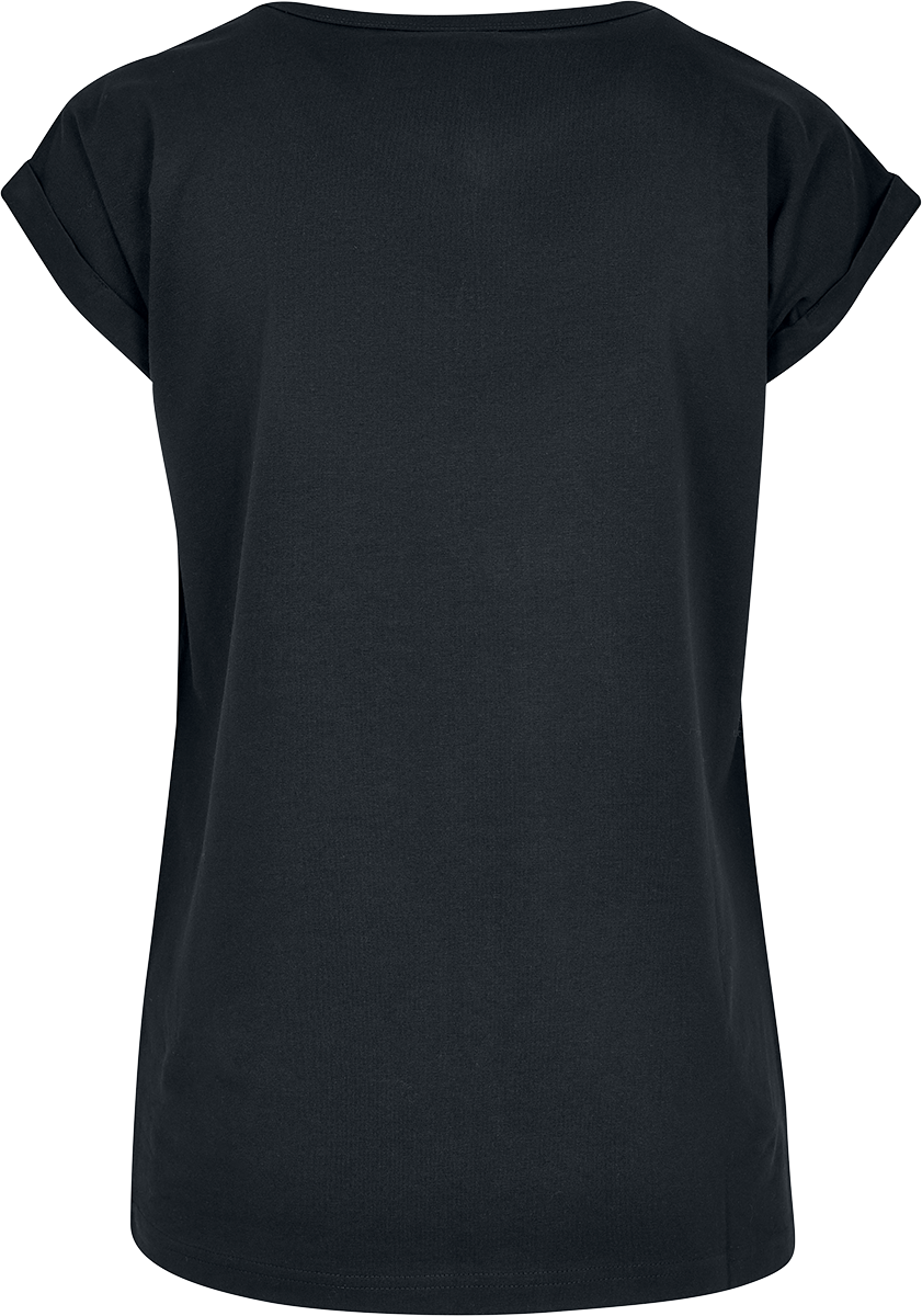 T-Shirt Manches courtes  de Urban Classics - T-shirt pour femme col en V - XS à 4XL - pour Femme - noir - Urban Classics - View 2