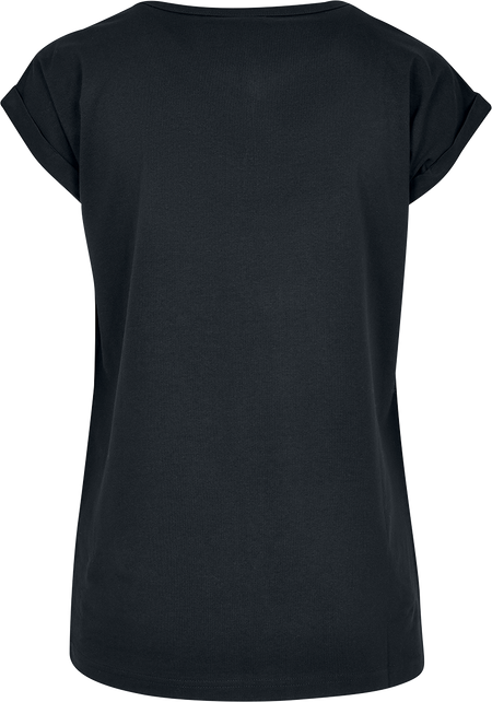 T-Shirt Manches courtes  de Urban Classics - T-shirt pour femme col en V - XS à 4XL - pour Femme - noir - Urban Classics - View 2
