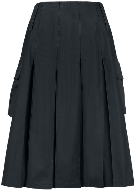 Jupe mi-longue  de Brandit - Kilt - XL à 3XL - pour Homme - noir - Brandit - View 2