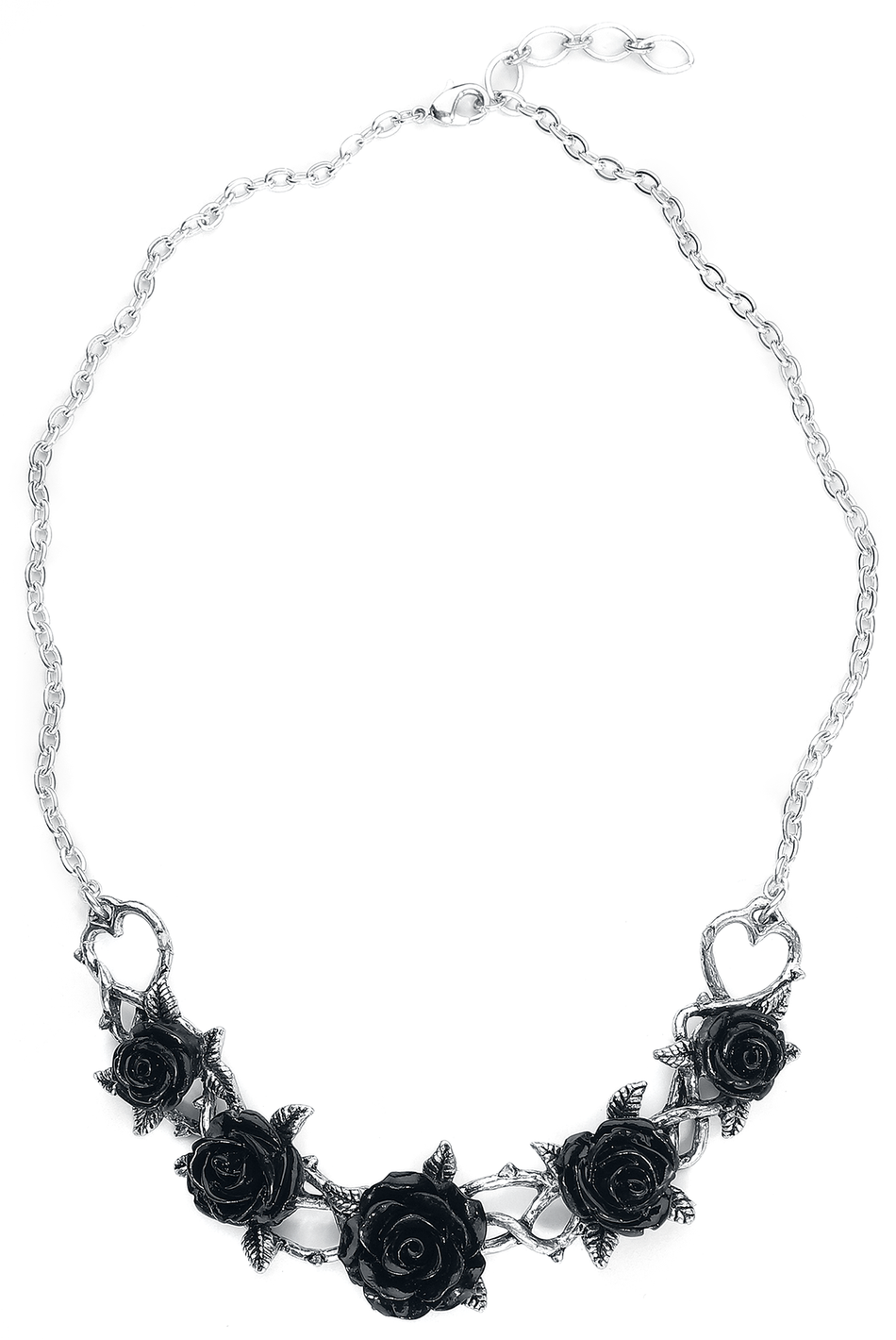 Collier Gothic de Alchemy Gothic - Chocker Rose Briars - pour Femme - couleur argent - Alchemy Gothic - View 2