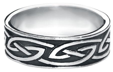 Bague  de etNox - Nœud Celtique - pour Homme - couleur argent - etNox