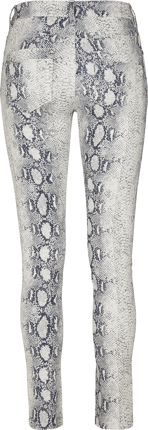 Pantalon en toile  de Urban Classics - Pantalon Skinny Stretch Serpent Femme - XS à XL - pour Femme - blanc cassé/gris - Urban Classics - View 2