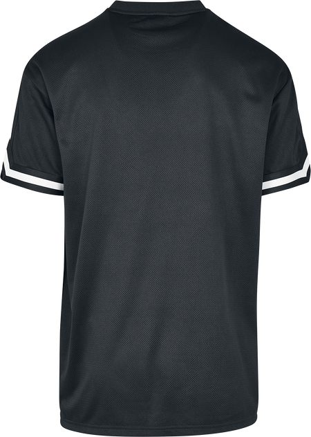 T-Shirt Manches courtes  de Urban Classics - T-Shirt Oversize En Mesh Avec Rayures - S à XXL - pour Homme - noir - Urban Classics - View 2