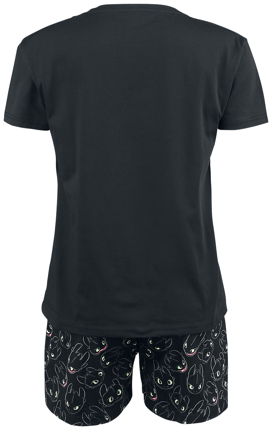 Pyjama  de Dragons - Krokmou - Light Up - L à 5XL - pour Femme - noir - Dragons - View 2