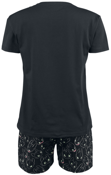 Pyjama  de Dragons - Krokmou - Light Up - S à 5XL - pour Femme - noir - Dragons - View 2