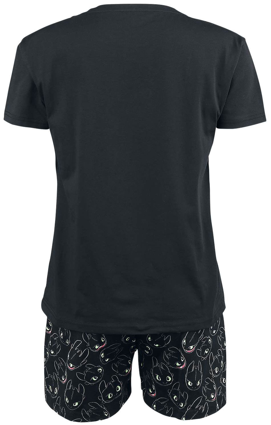 Pyjama  de Dragons - Krokmou - Light Up - S à 5XL - pour Femme - noir - Dragons - View 2