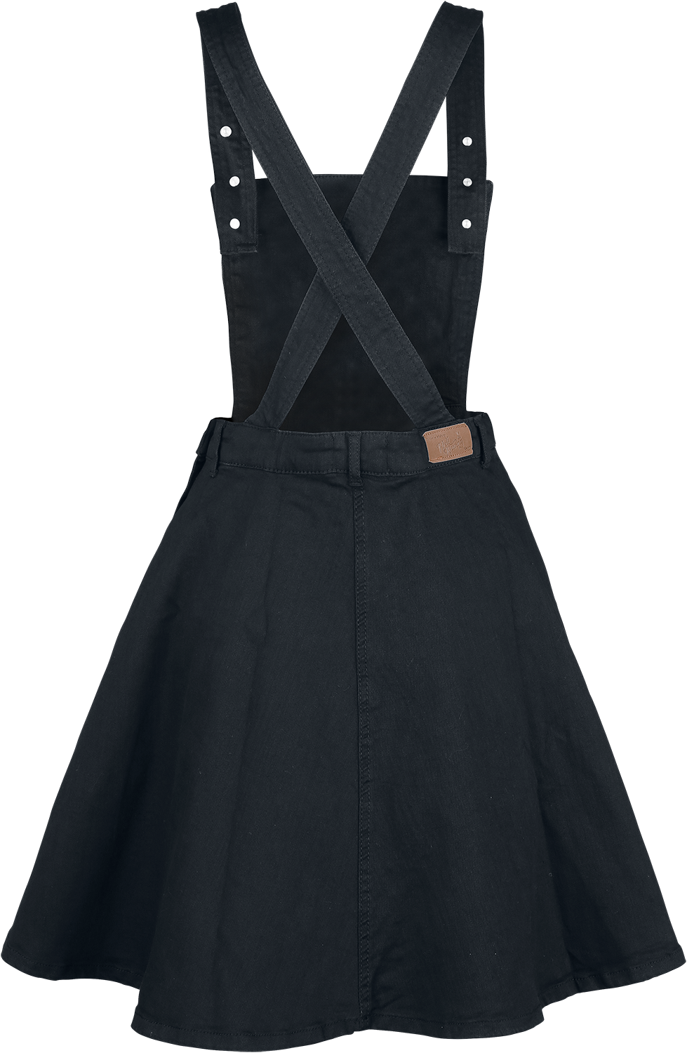 Robe mi-longue Rockabilly de Hell Bunny - Robe Salopette Dakota - XS à 4XL - pour Femme - noir - hell bunny - View 2