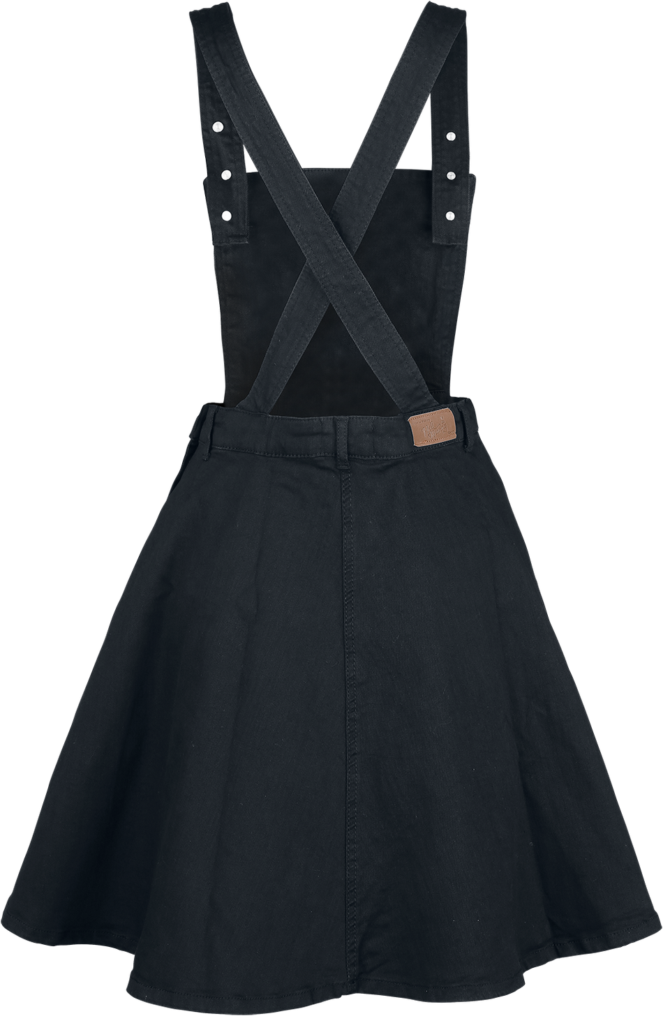 Robe mi-longue Rockabilly de Hell Bunny - Robe Salopette Dakota - XS à 4XL - pour Femme - noir - hell bunny - View 2