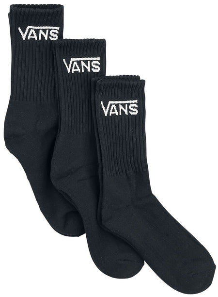 Chaussettes  de Vans - Classic Crew (3er Pack) - EU 38-42 - pour Unisexe - noir - Vans