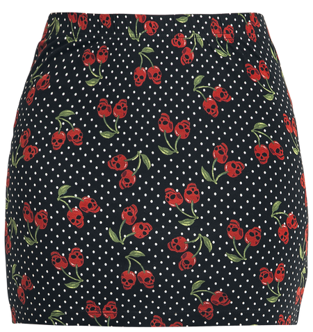 Jupe courte Rockabilly de Rock Rebel by EMP - The Double Life - S à 5XL - pour Femme - noir - Rock Rebel by EMP - View 2