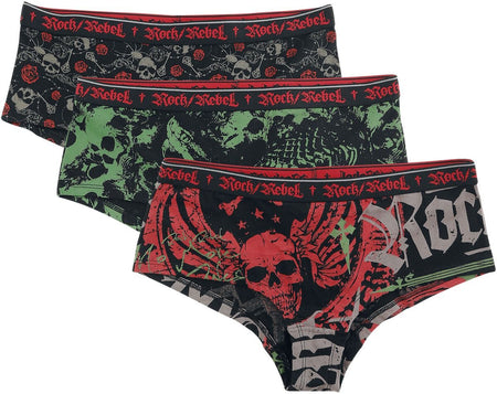 Panty  de Rock Rebel by EMP - Trigger - XS à XL - pour Femme - noir - Rock Rebel by EMP
