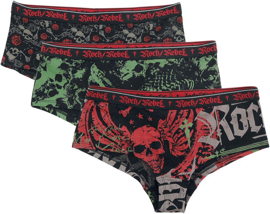 Panty  de Rock Rebel by EMP - Trigger - XS à XL - pour Femme - noir - Rock Rebel by EMP