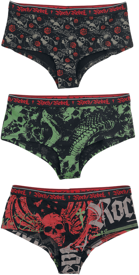 Panty  de Rock Rebel by EMP - Trigger - XS à XL - pour Femme - noir - Rock Rebel by EMP - View 2