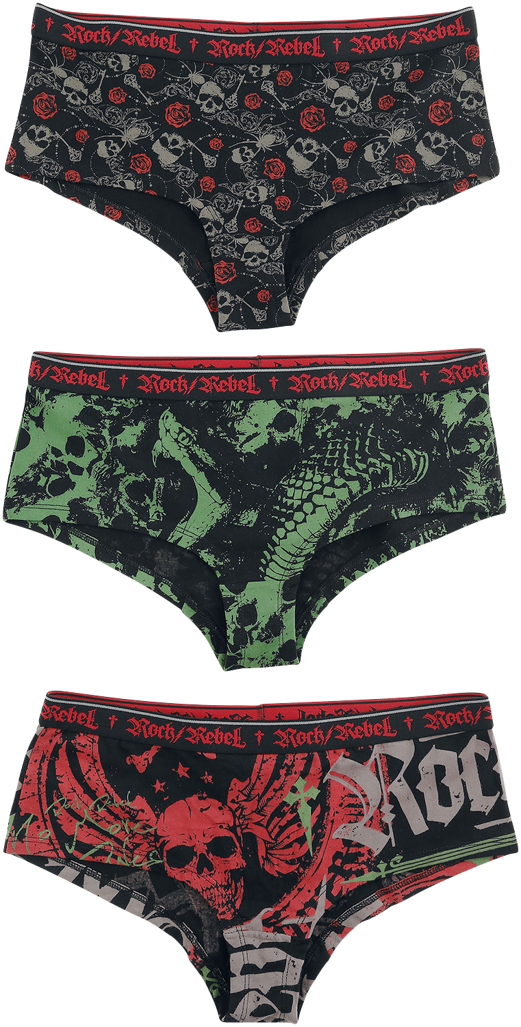 Panty  de Rock Rebel by EMP - Trigger - XS à XL - pour Femme - noir - Rock Rebel by EMP - View 2