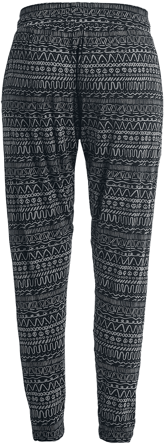 Pantalon en toile  de Full Volume by EMP - Relax - Take It Easy - S - pour Femme - noir/blanc - Full Volume by EMP - View 2