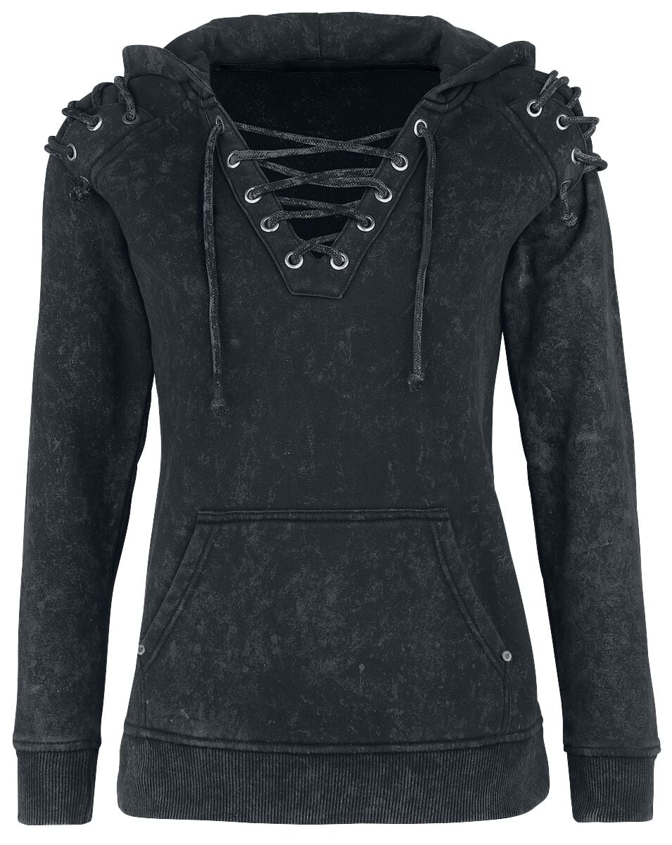 Sweat-shirt à capuche  de Rock Rebel by EMP - Stay Awake - S à XXL - pour Femme - gris - Rock Rebel by EMP