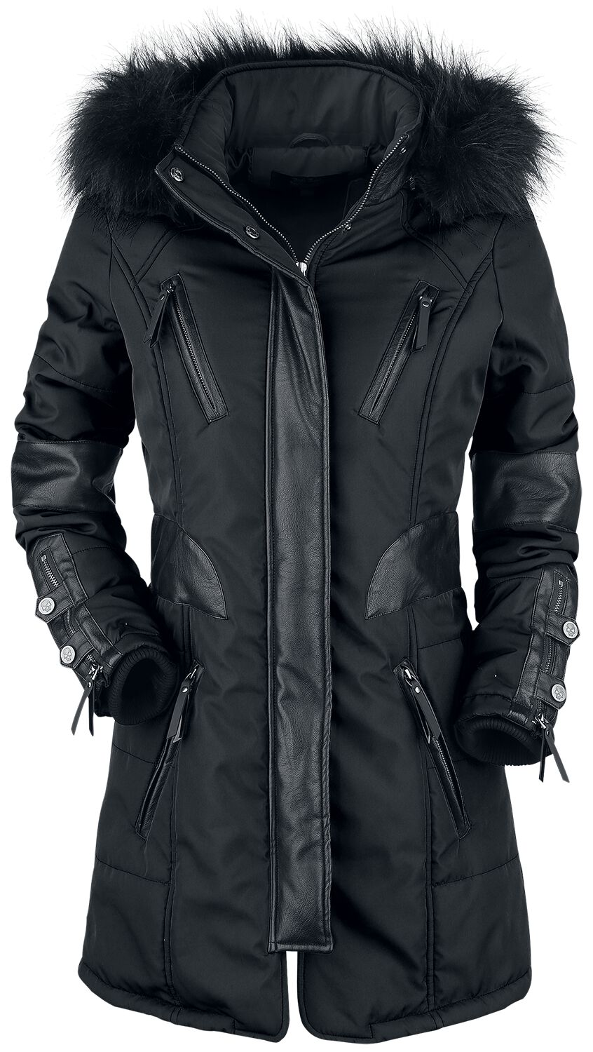 Veste d'hiver  de Rock Rebel by EMP - So Damn Obvious - S à XXL - pour Femme - noir - Rock Rebel by EMP