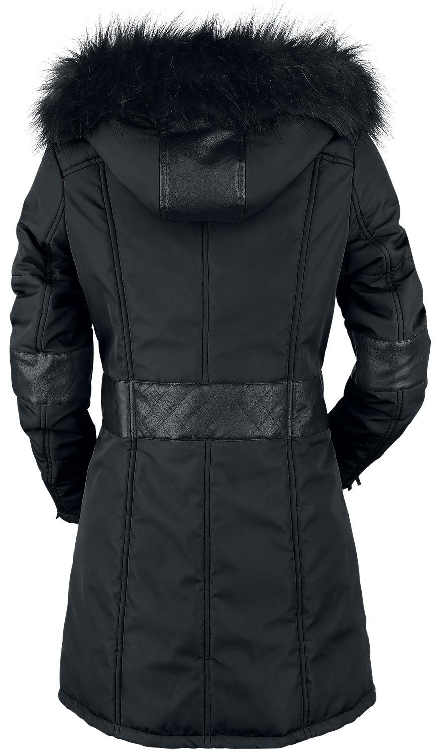 Manteau d'hiver  de Rock Rebel by EMP - So Damn Obvious - S à XXL - pour Femme - noir - Rock Rebel by EMP - View 2
