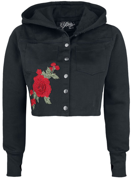 Sweat-shirt zippé à capuche  de Vixxsin - Veste Rea - S à XXL - pour Femme - noir - Vixxsin