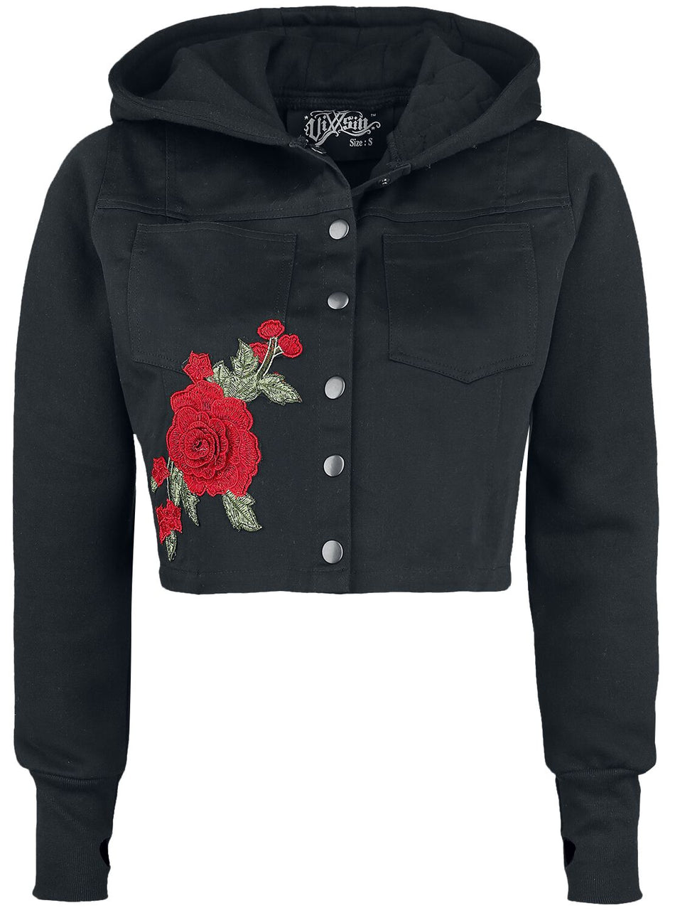 Sweat-shirt zippé à capuche  de Vixxsin - Veste Rea - S à XXL - pour Femme - noir - Vixxsin
