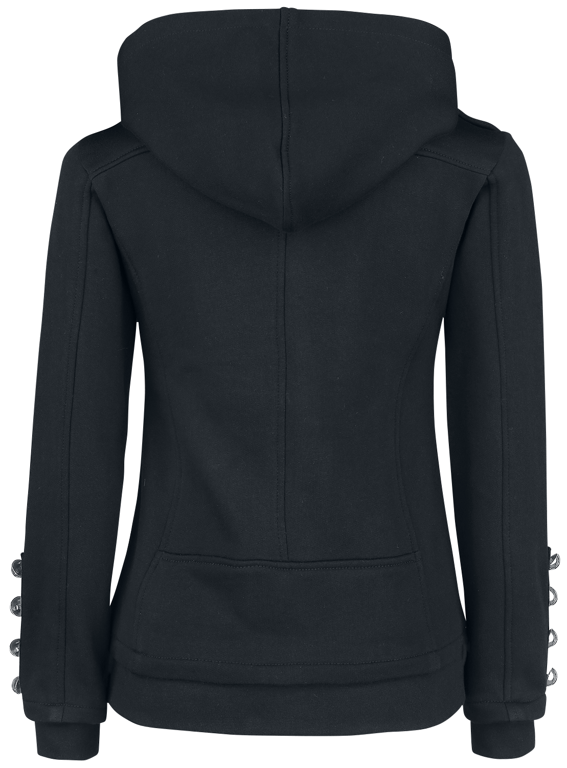 Sweat-shirt zippé à capuche Gothic de Gothicana by EMP - Let It Rock - S à L - pour Femme - noir - Gothicana by EMP - View 2